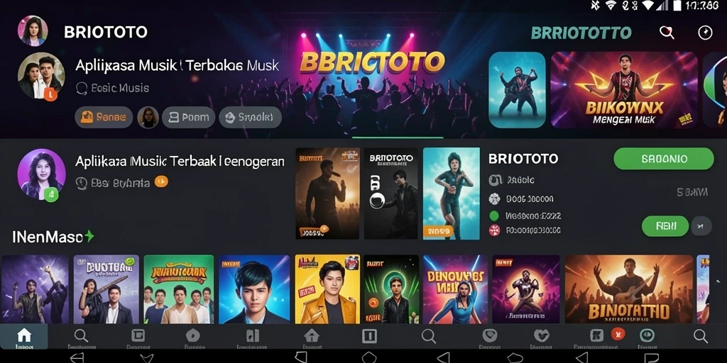 Tampilan permainan musik seru dari BRIOTOTO dengan fitur interaktif.