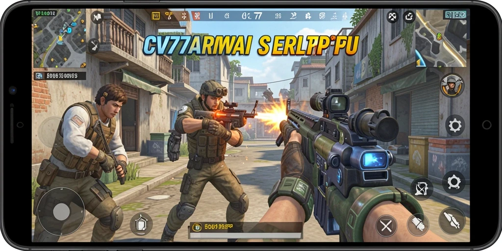 Tampilan gameplay <strong>CV777</strong> menunjukkan aksi tembak-menembak yang menarik.