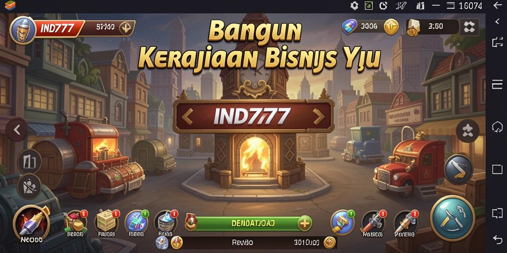 Screenshot IND777 menampilkan aksi gameplay Tycoon yang seru.