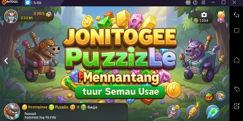 Screenshot gameplay JONITOGEL yang menunjukkan puzzle yang menantang.