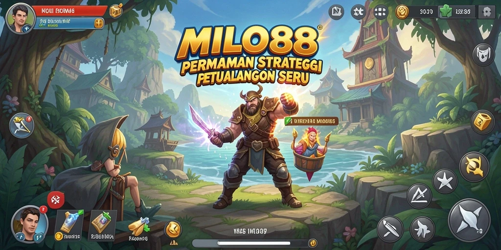 Tampilan gameplay seru dan strategi yang mendebarkan di MILO88.