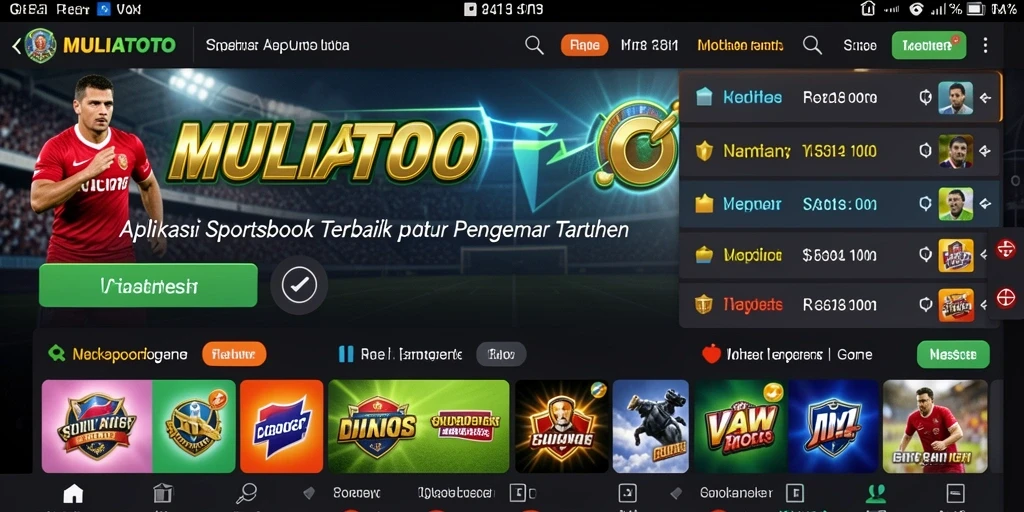 Tampilan cepat dari gameplay Sportsbook MULIATOTO dalam aksi.