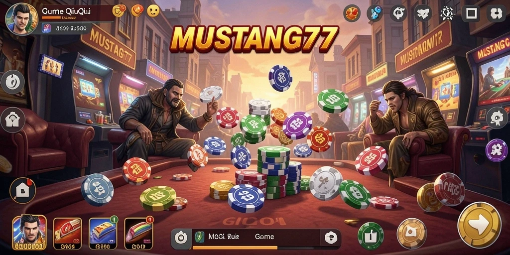 Tampilan gameplay seru dan menarik dari MUSTANG77.