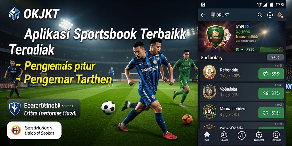 Screenshot utama OKJKT menampilkan fitur taruhan olahraga yang menarik.