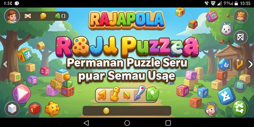 Screenshot gameplay RAJAPOLA yang menampilkan teka-teki menarik.