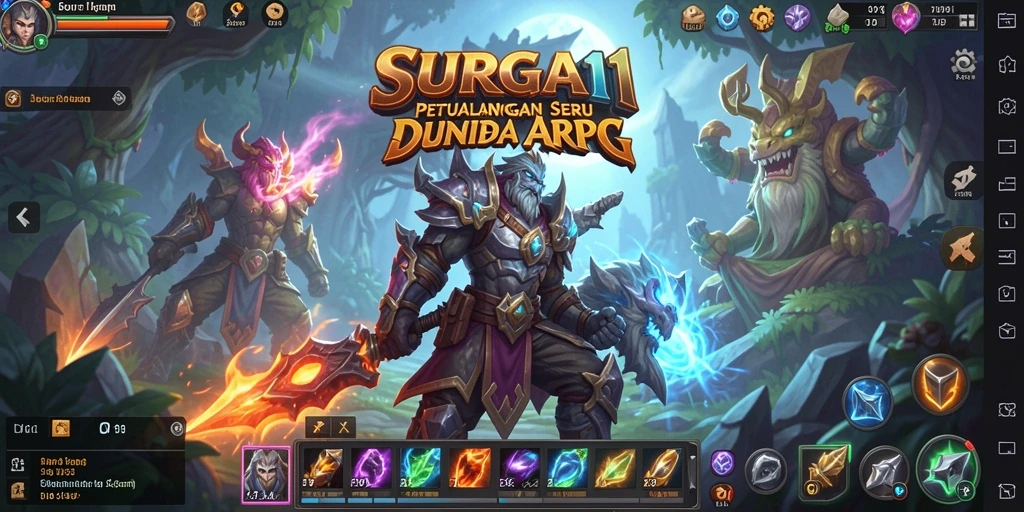 Tampilan menarik dari gameplay ARPG yang mendebarkan.