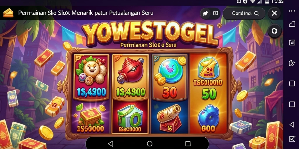 Gameplay seru YOWESTOGEL yang menampilkan mesin Slot beragam.